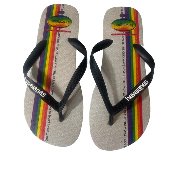 Havaianas Shoes - Havaianas Pride Love 11 1/2 W 9/10 M Flip Flops